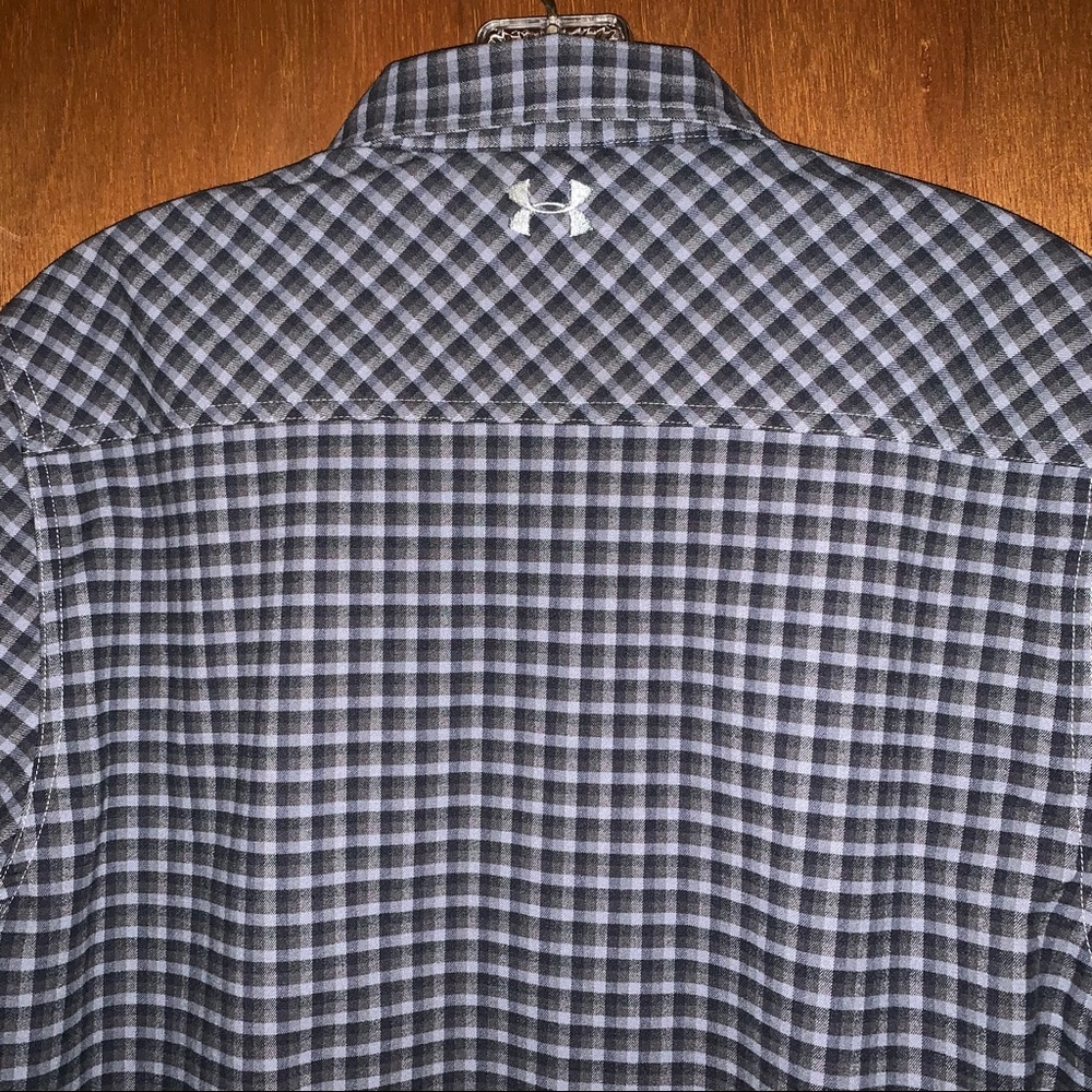 Men’s Small (S) UNDER ARMOUR ColdGear THREADBORNE Black Gray Insulated Shirt NEW - Picture 9 of 15
